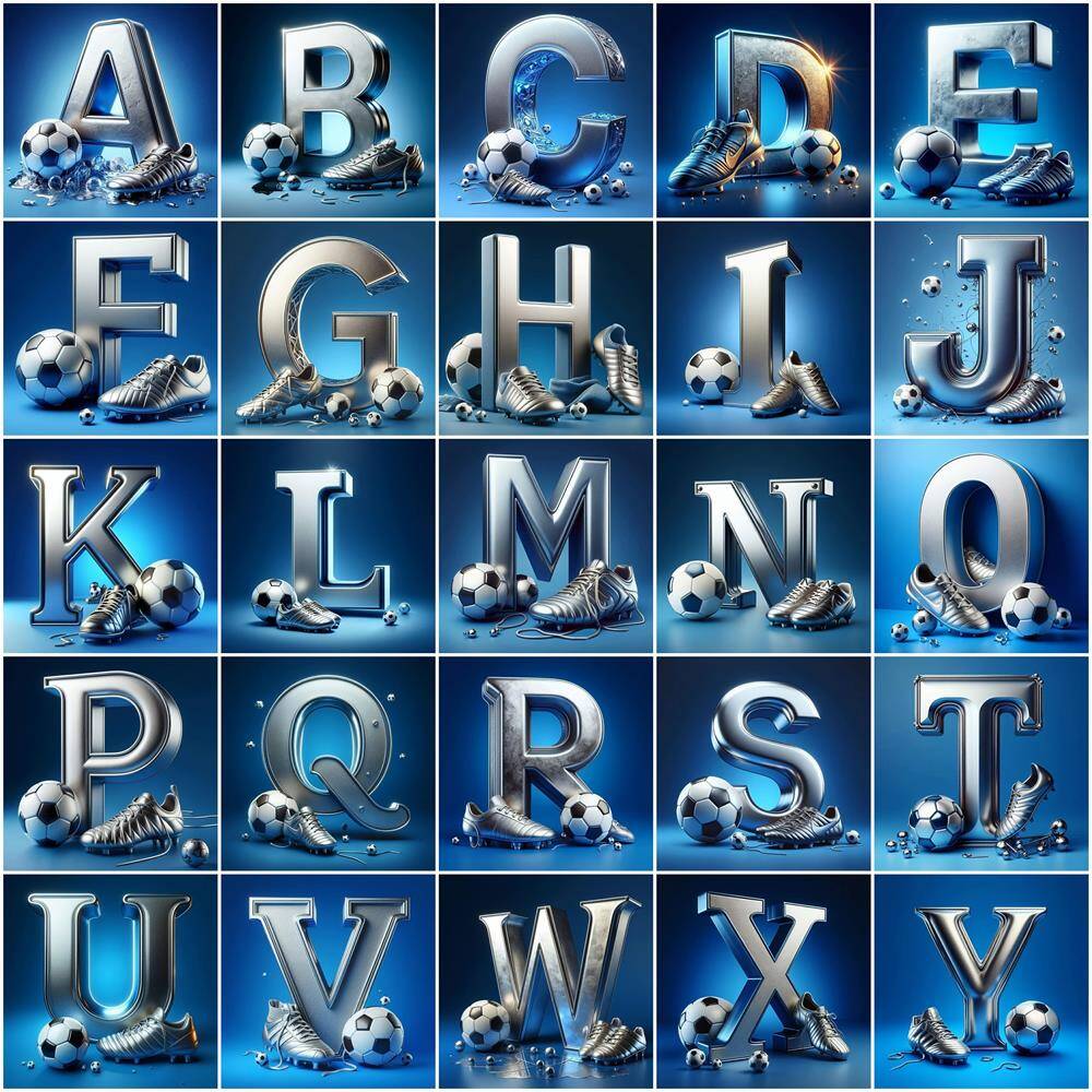 Resin Art Alphabet - EverShine sepatu alfabet berlian, dekorasi dinding