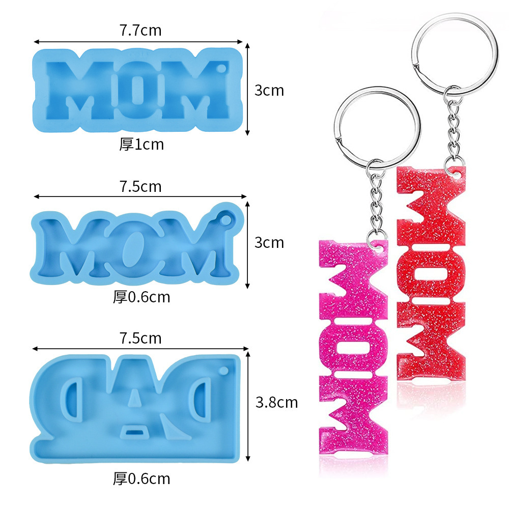 Resin Art Alphabet - DIY Resin Silikon Cetakan Dekorasi Gantungan