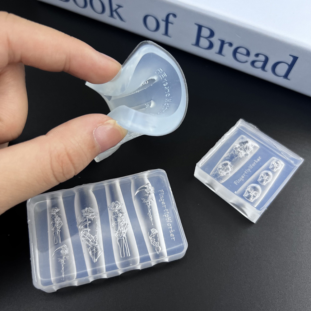 2Pcs Set Cetakan Seni Kuku Sil - Resin Art Rose ulasan dan harga