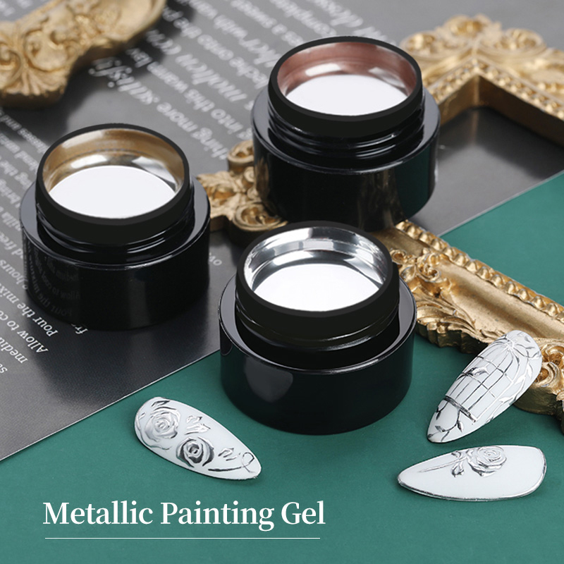 BORN PRETTY Cat Kuku Gel Metal - Resin Art Rose ulasan dan harga