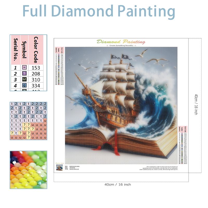 SDOYUNO Kit lanskap buku mosai - Resin Art Wallpaper ulasan dan harga