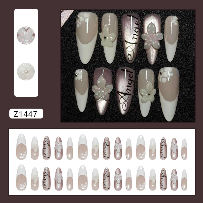 30 buah kuku palsu berbentuk a - Resin Art Alphabet ulasan dan harga