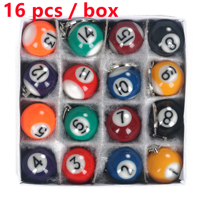 16 buah/set Mini biliar berben - Resin Art Alphabet ulasan dan harga
